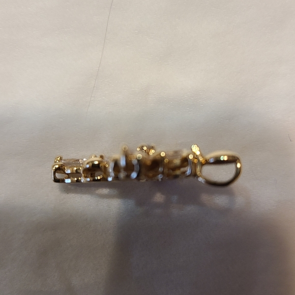 14k gold dimonique cross - Picture 4 of 5